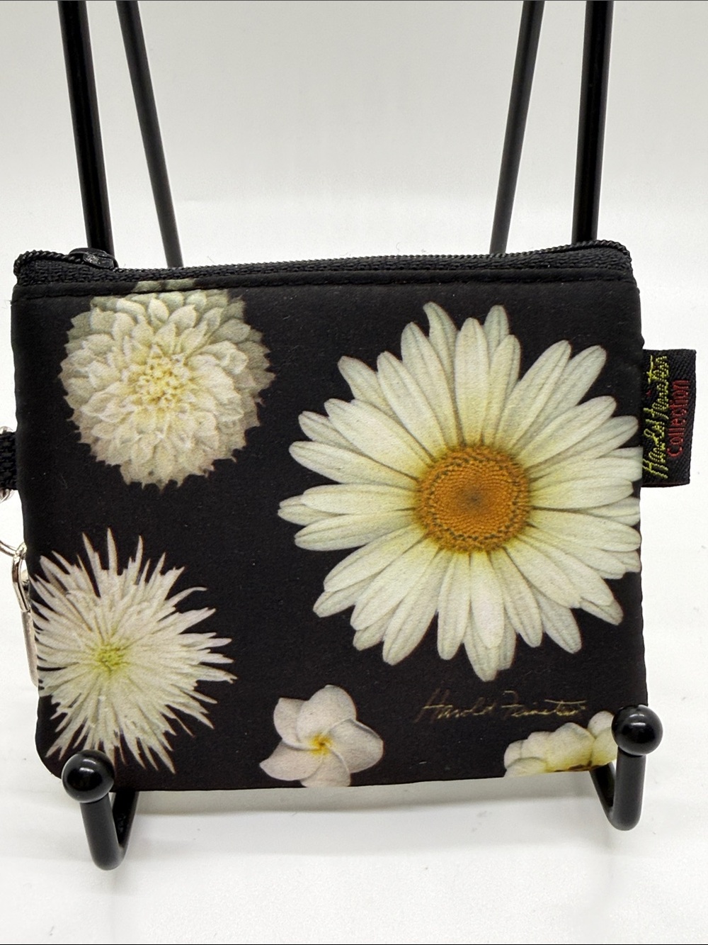 Fresh Flowers by Harold Feinstein Daisy Floral Keychain Zipper Coin Purse NWT